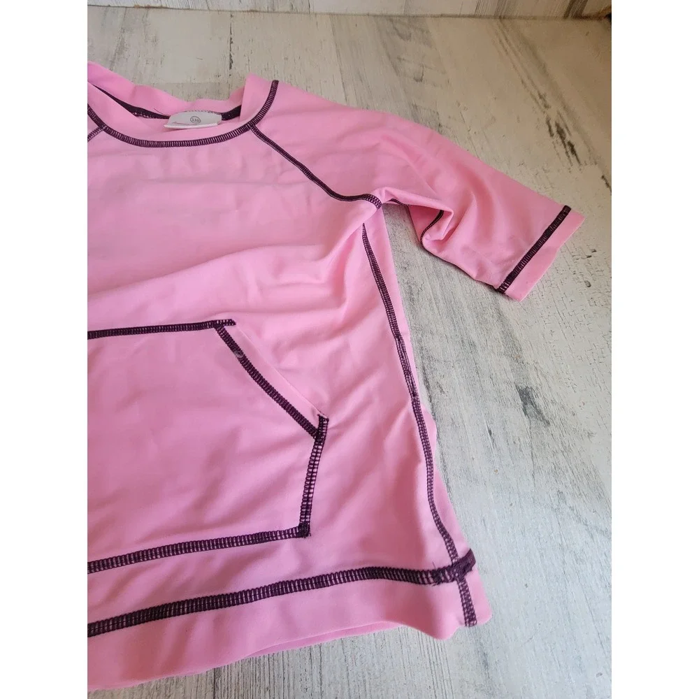 Hannah Anderson toddler small/ medium? pink shirts on black rash guard long